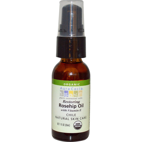 Aura Cacia Rosehip Oil with Vitamin E - Go Natural 24/7, LLC
