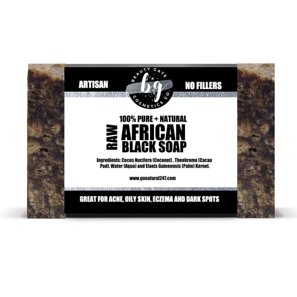 Beauty Gate Raw African Black Soap - Go Natural 24/7, LLC