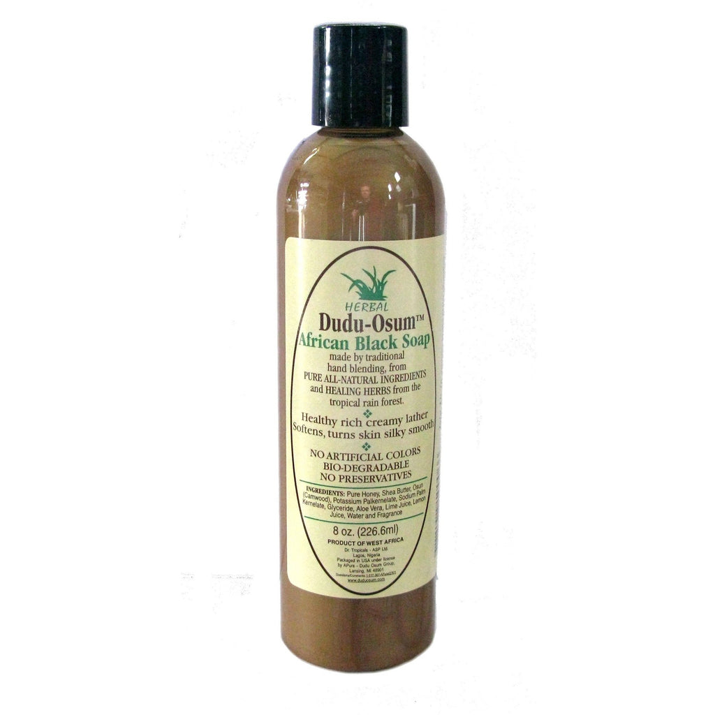 Dudu-Osum Liquid Herbal Black Soap 8 oz - Go Natural 24/7, LLC