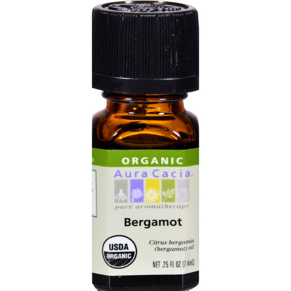 Aura Cacia Bergamot Organic Essential Oil - Go Natural 24/7, LLC