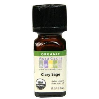 Aura Cacia Clary Sage Organic Essential Oil - Go Natural 24/7, LLC