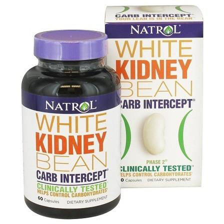 Natrol White Kidney Bean Carb Intercept Capsules (60 Count)