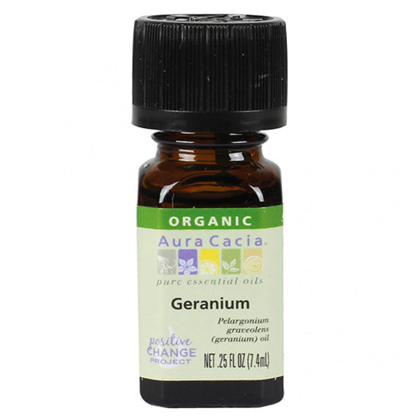 Aura Cacia Geranium Organic Essential Oil - Go Natural 24/7, LLC