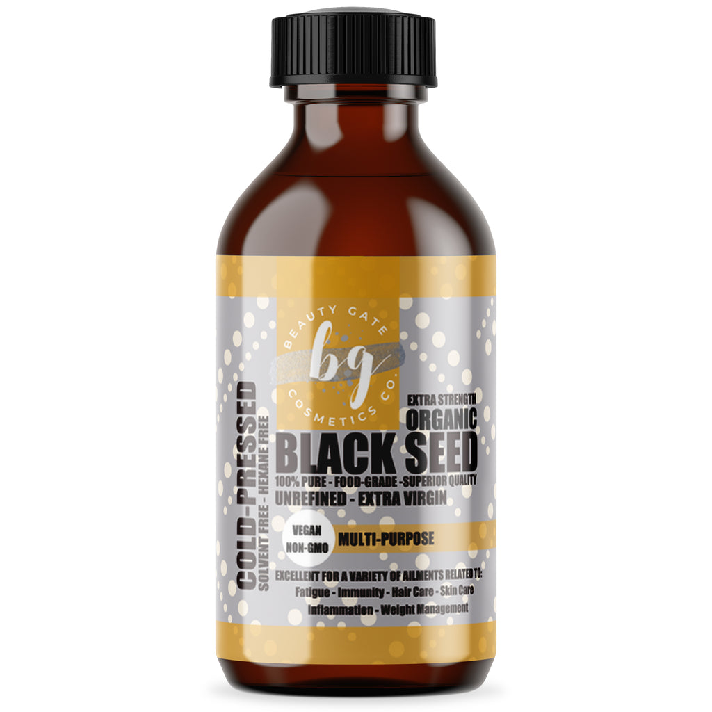 Beauty Gate Organic Unrefined Black Seed Oil (Cold-pressed) - Go Natural 24/7, LLC