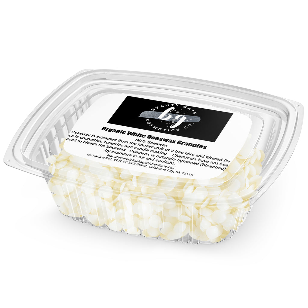 Beauty Gate Organic White Beeswax (Pellets) - Go Natural 24/7, LLC