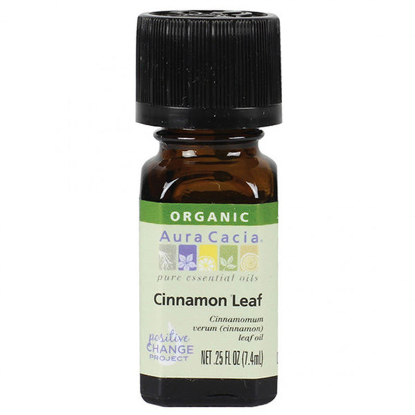 Aura Cacia Cinnamon Leaf Organic Essential Oil - Go Natural 24/7, LLC