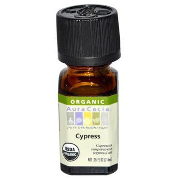 Aura Cacia Cypress Organic Essential Oil - Go Natural 24/7, LLC