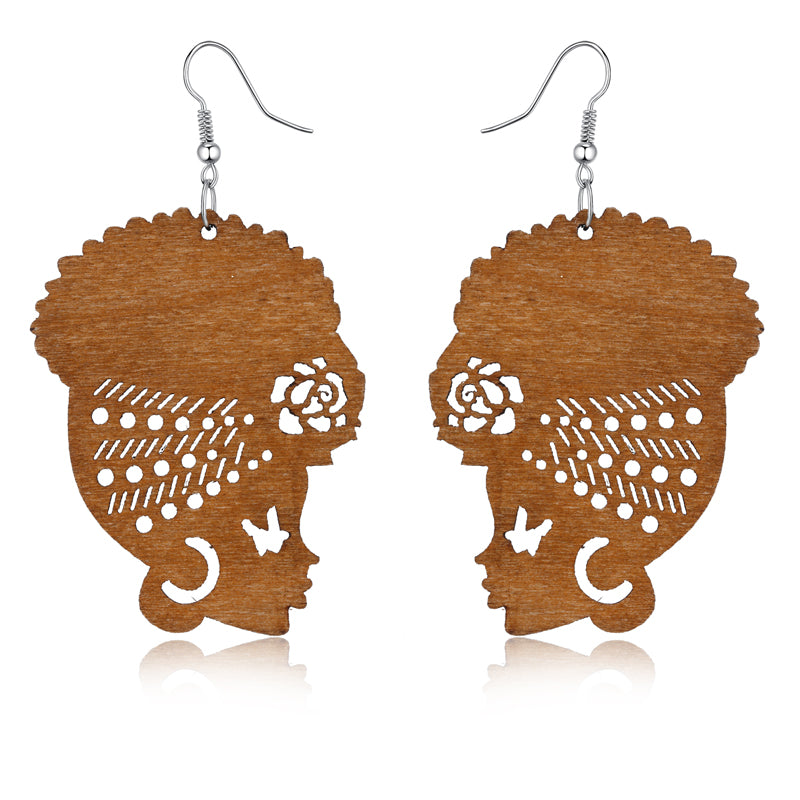 Locs Perfected Wooden Earrings