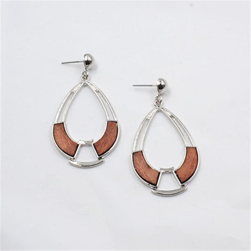 Locs Perfected Wood Inspired Drop Earrings